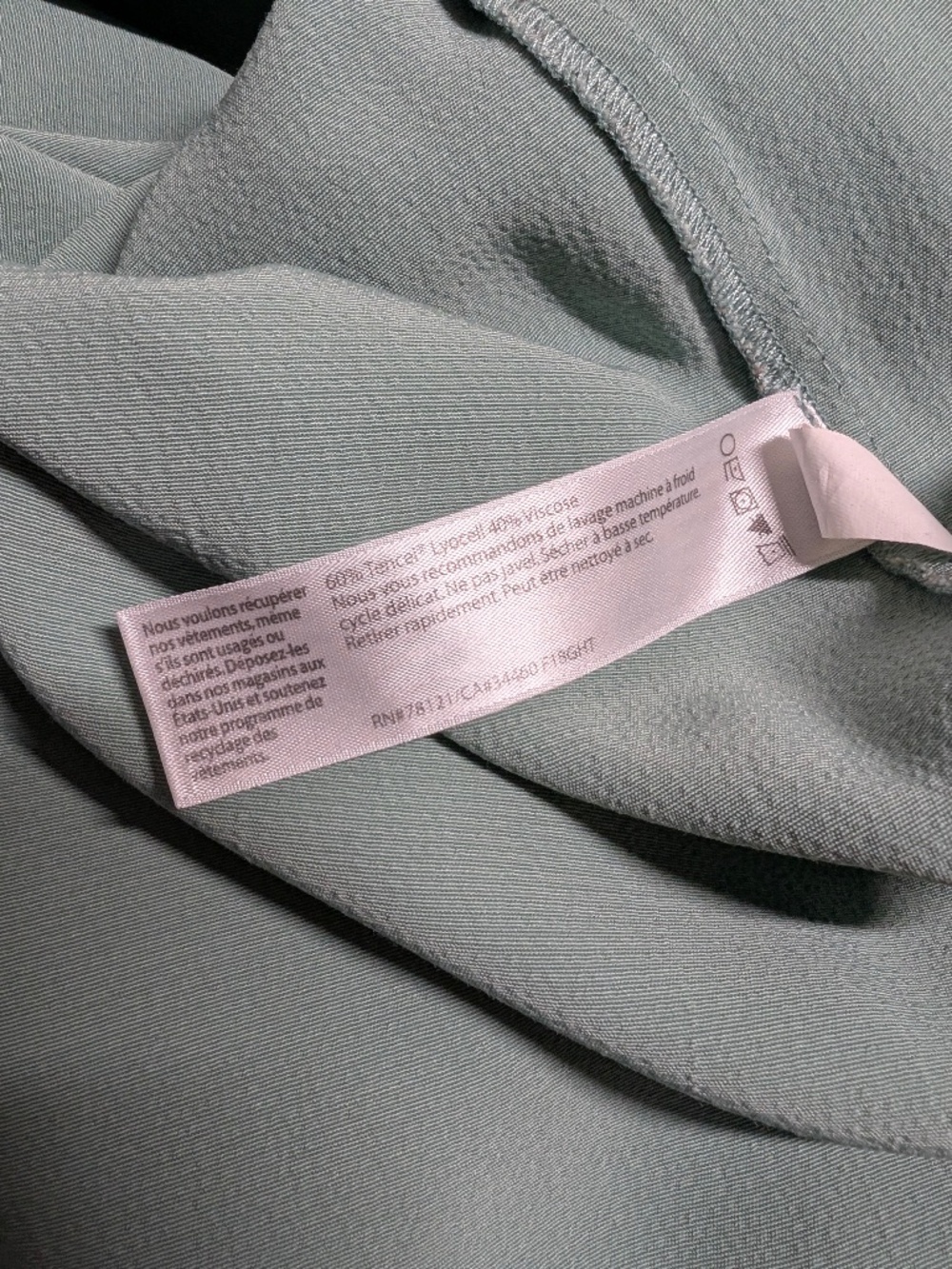 Eileen Fisher ELM Tencel Viscose Crepe Sundress Dress Size Large Seafoam Green - Picture 12 of 16